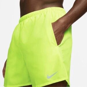 2XL Nike Challenger DRI-FIT 7” Mens Barely Volt Green Running Shorts